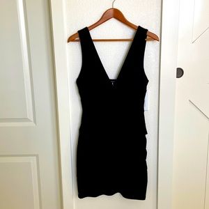 Sexy deep v bodycon dress. Size large.